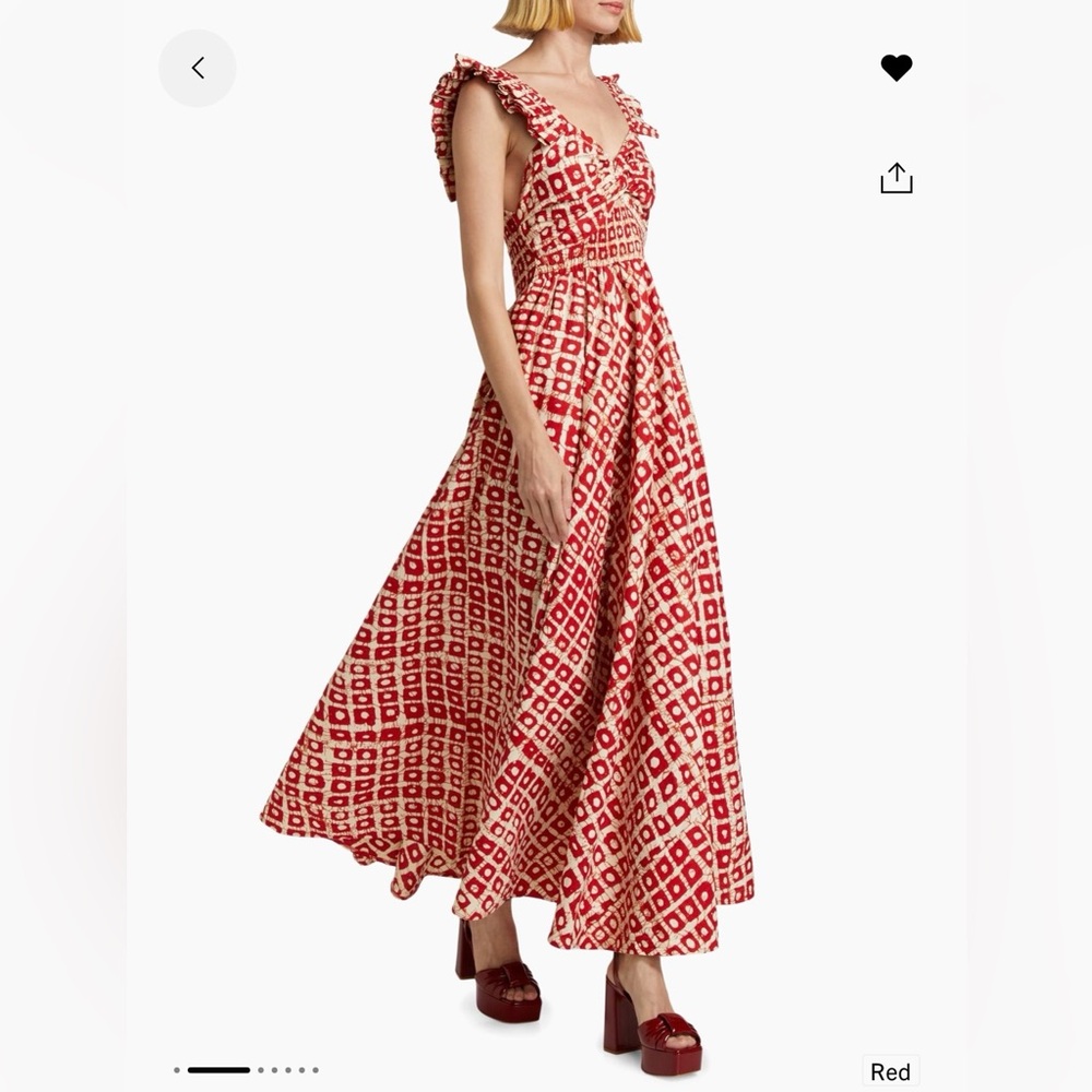 🆕 Elisamama Ibukun Abstract Ruffled Cotton dress - Picture 2 of 5